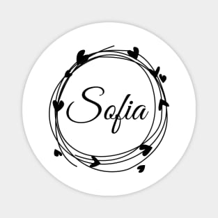 Sofia name cute design Magnet